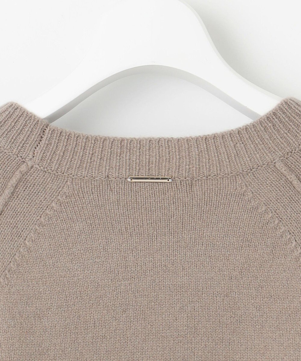 自由区 L ウールカシミヤブレンドラグランスリーブ ニット 