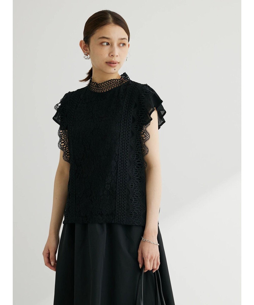 Green Parks ・ＥＬＥＮＣＡＲＥ　ＤＵＥ　イロイロレースブラウス 