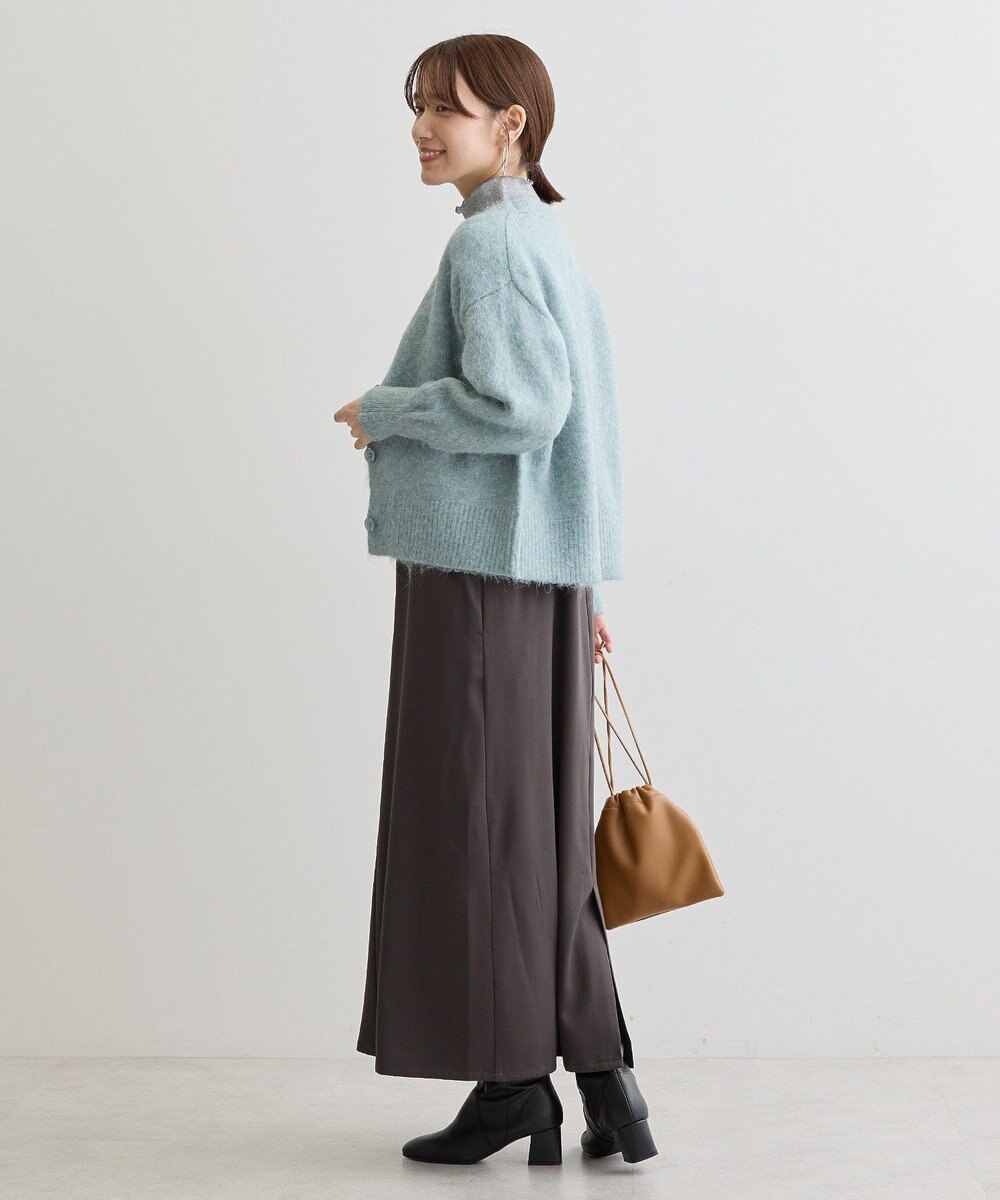 Green Parks 毛ふきシャギーＶネックカーディガン 