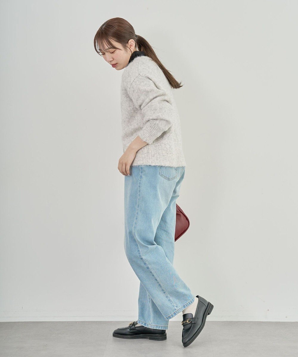 Green Parks 毛ふきシャギーＶネックカーディガン 