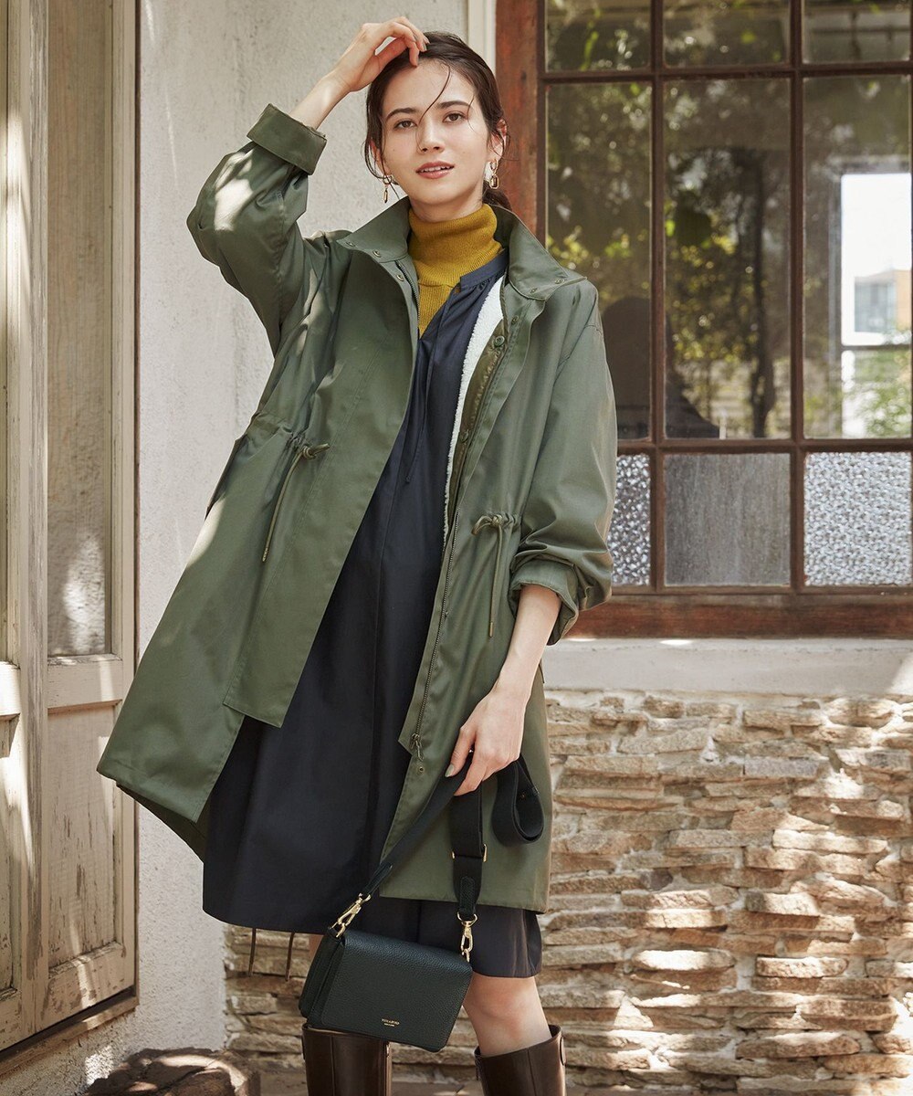 23区 【SLOW/一部店舗限定】シアーリブ タートルネックニット 