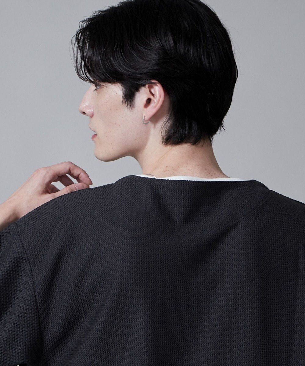 WEGO フェイクレイヤードキーネックT（S） 