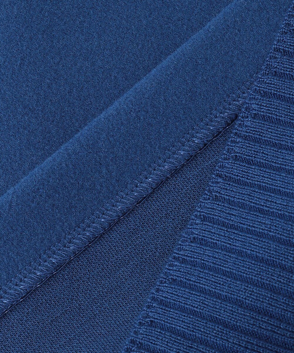 J.PRESS LADIES L ニードルパンチ ハーフジップ カットソー 