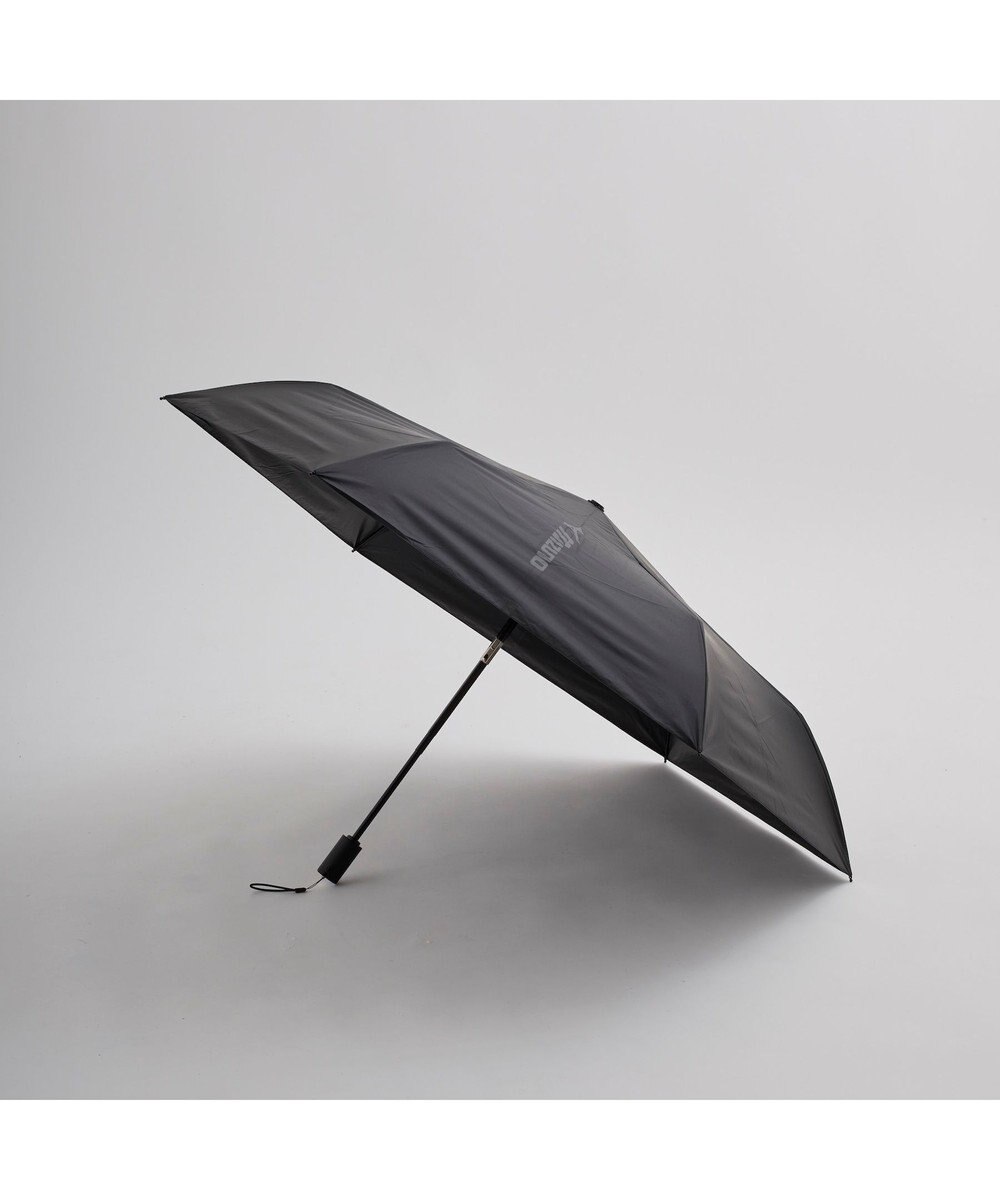 MOONBAT 【WEB限定】MIZUNO  (ミズノ) BIGロゴ 無地 日傘 折りたたみ傘 自動開閉 1プッシュ パラソル 晴雨兼用 軽量 一級遮光 遮熱効果 遮光率100% UV遮蔽100% 