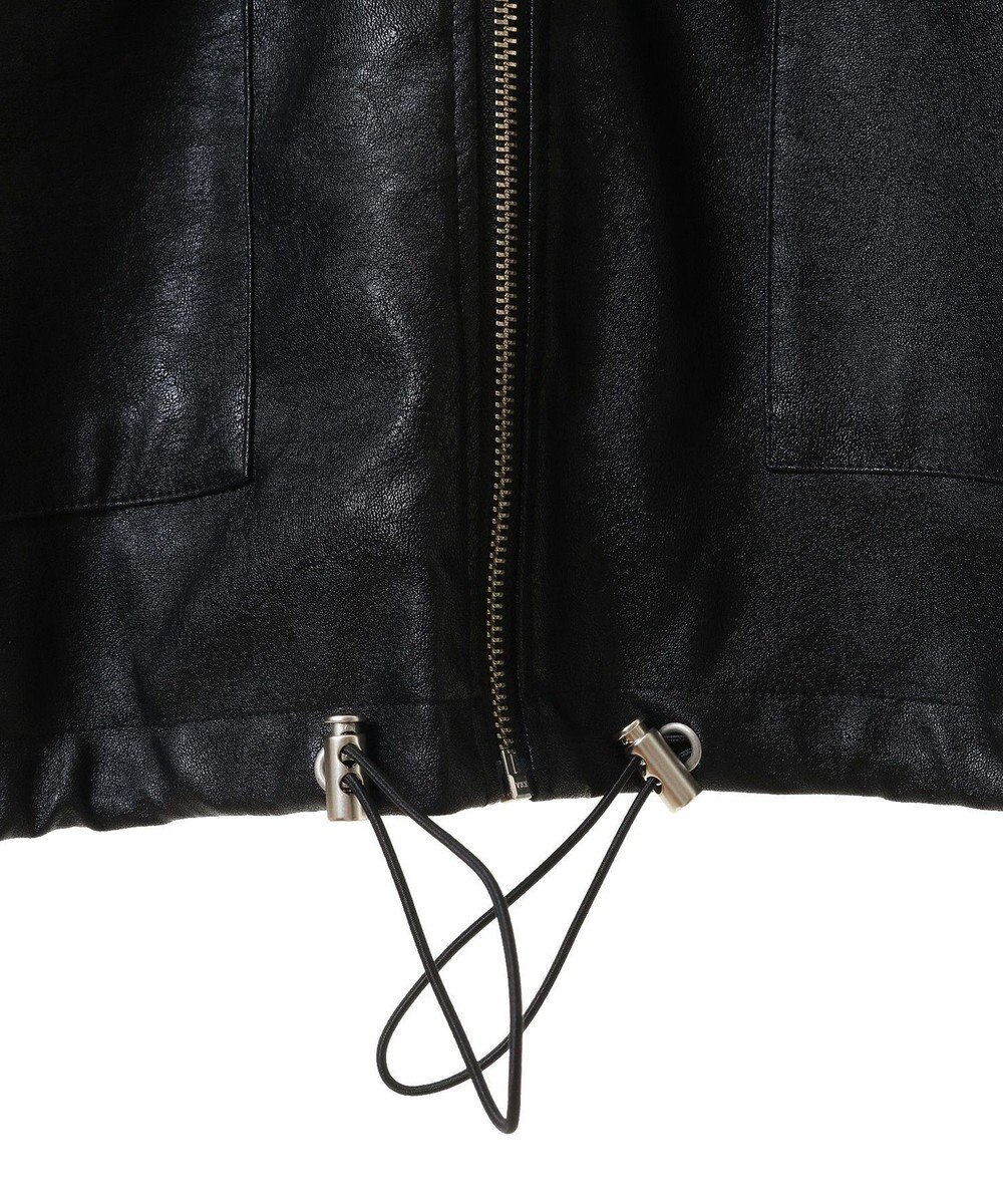 Green Parks ・ＥＬＥＮＣＡＲＥ　ＤＵＥフェイクレザーＺＩＰブルゾ 