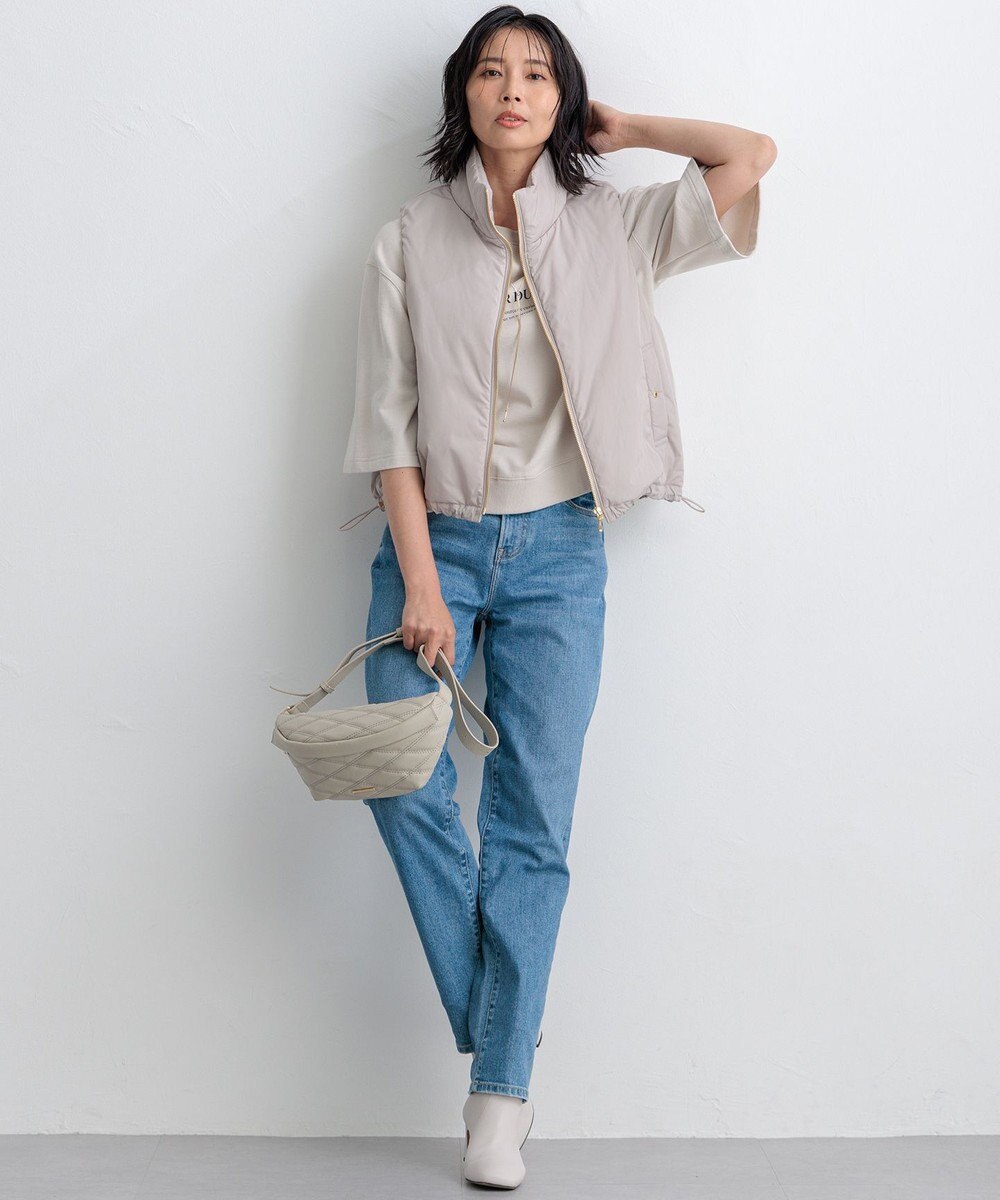 23区 S 【洗える】ライトコットンテリー ワイドスリーブ ロゴ カットソー 