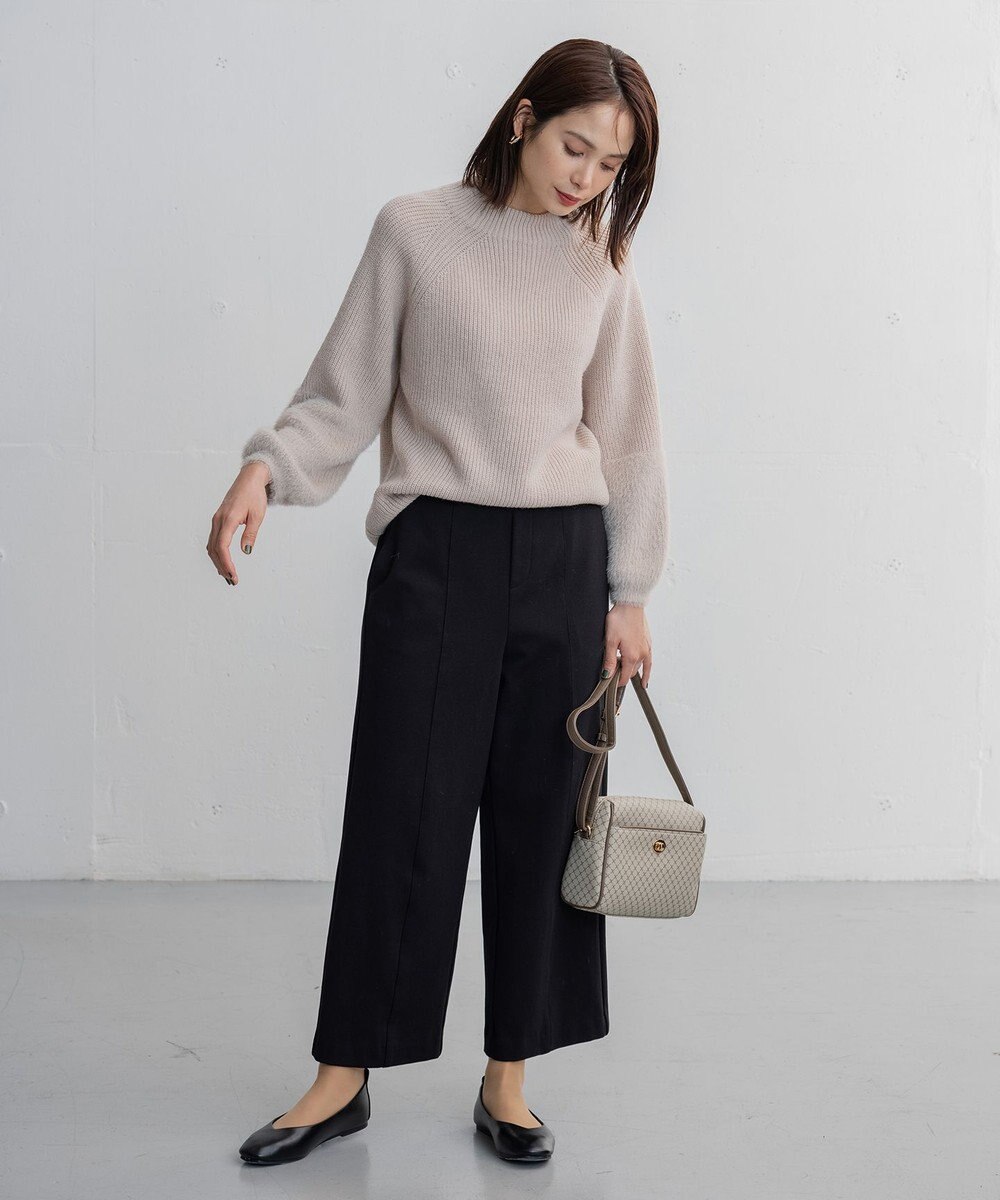 ANY 【吸湿発熱】any HEAT ワイドパンツ 