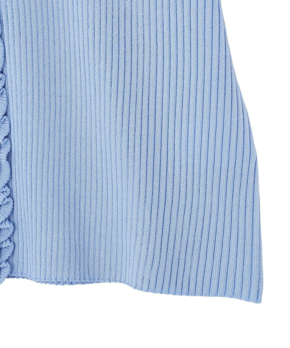 earth music&ecology ミニフリルポロカーディガン 