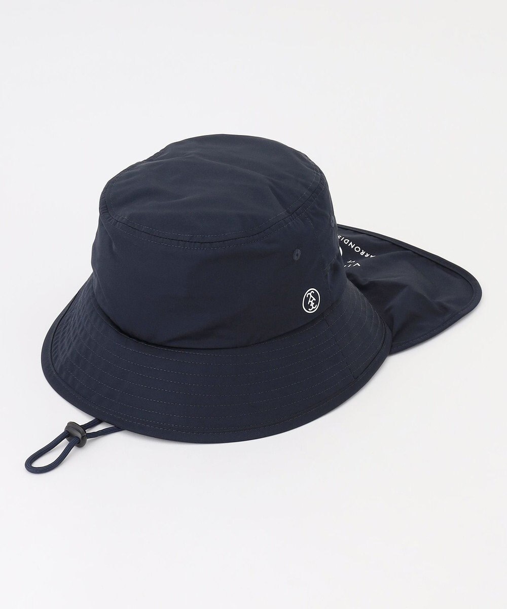 23区GOLF 【UNISEX】日常使いもしやすいシンプルデザイン 首後ろもしっかケアするネックカバー付バケットハット ギフトにもおすすめ◎ 