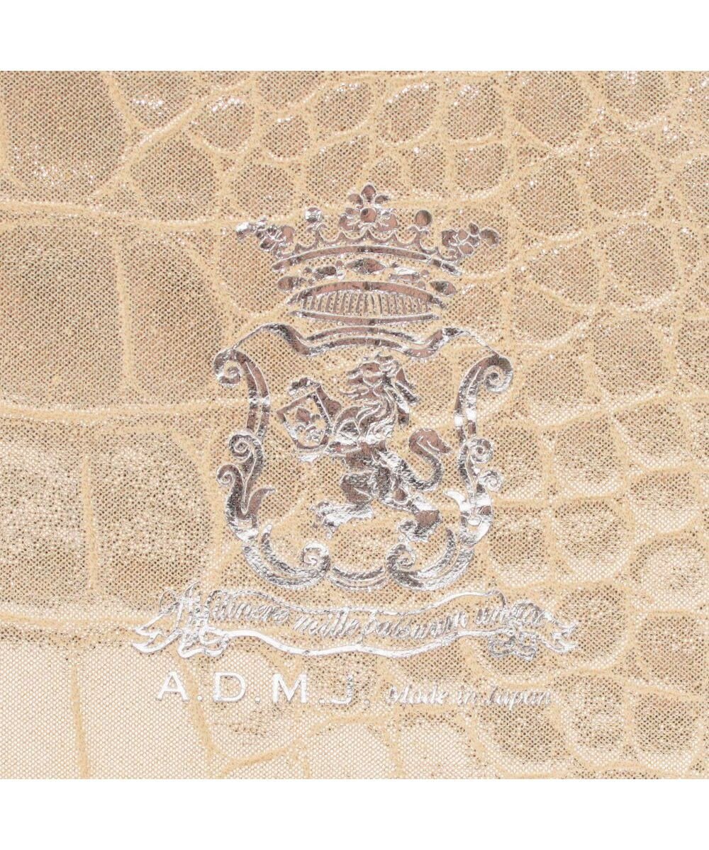 A.D.M.J. 【牛革】ヴィッテリグリシャムウェンディ/クリスタルソーイングWジップトート28cm 