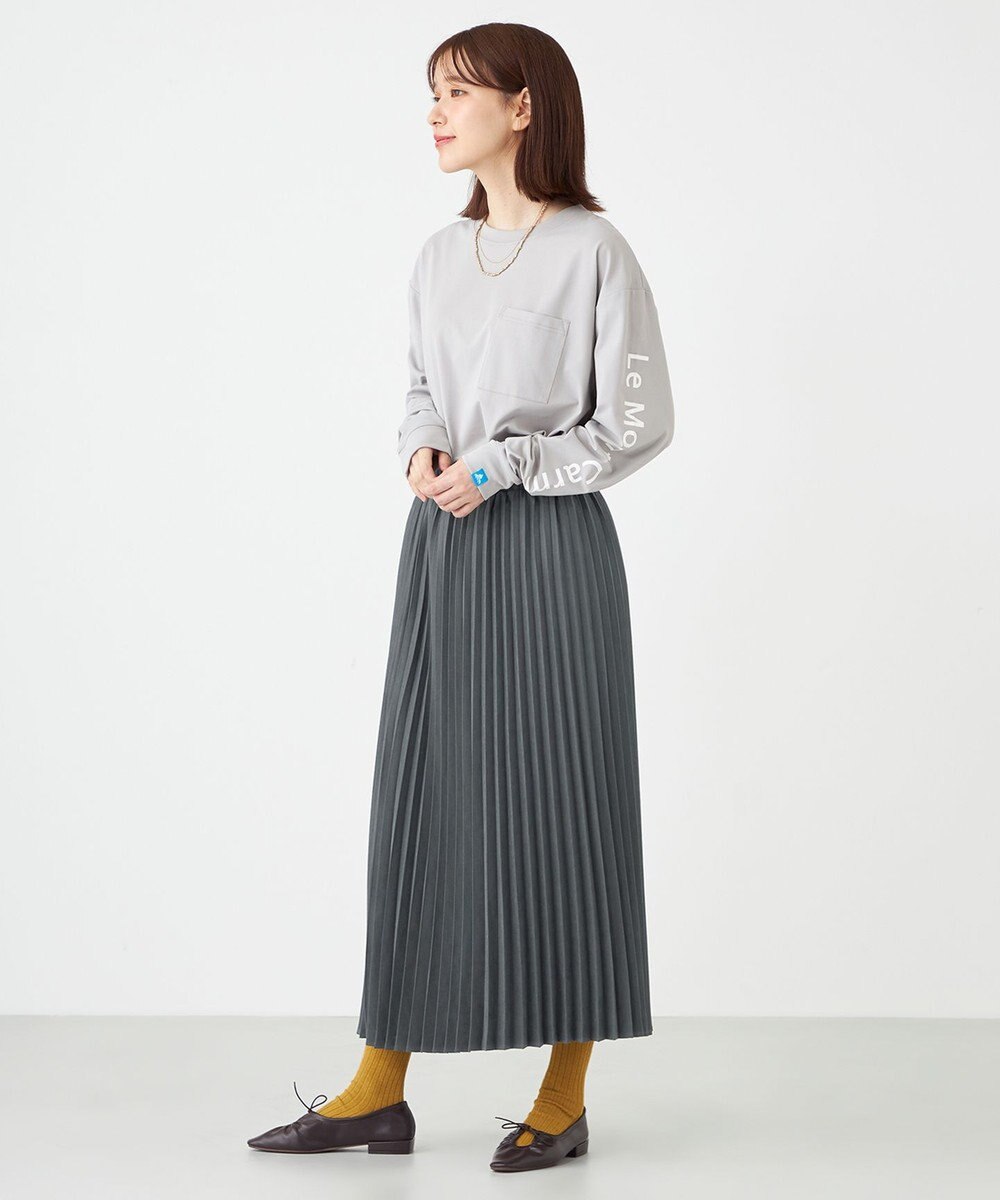 SHARE PARK LADIES 【UNISEX】吸水速乾 ショルダーロゴロングスリーブTシャツ（S・Mサイズ） 