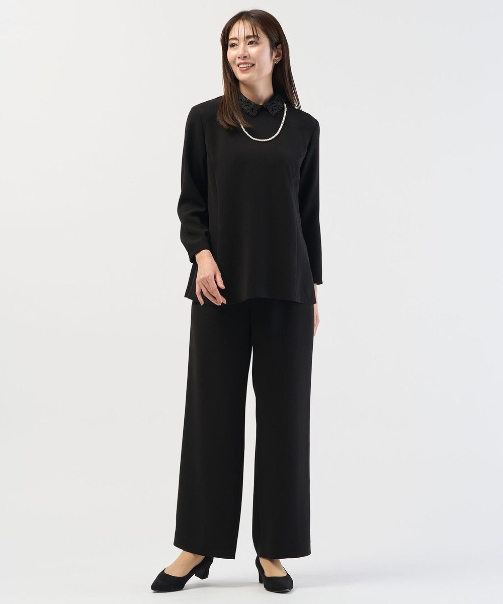 J.PRESS LADIES L 【セットアップ対応】セラテリーダブルクロス セミワイド パンツ 