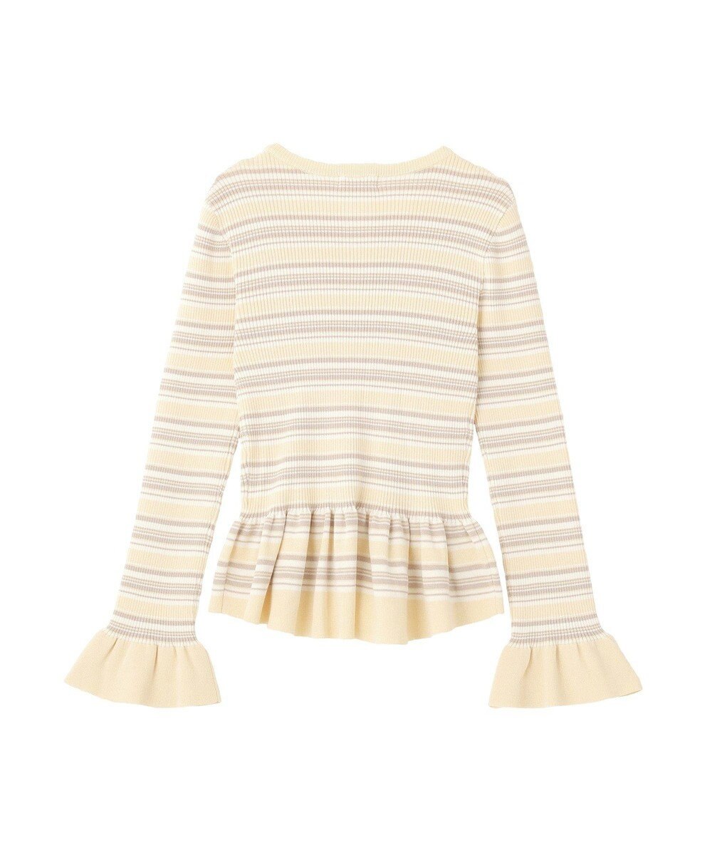 earth music&ecology ペプラムニットプルオーバー 