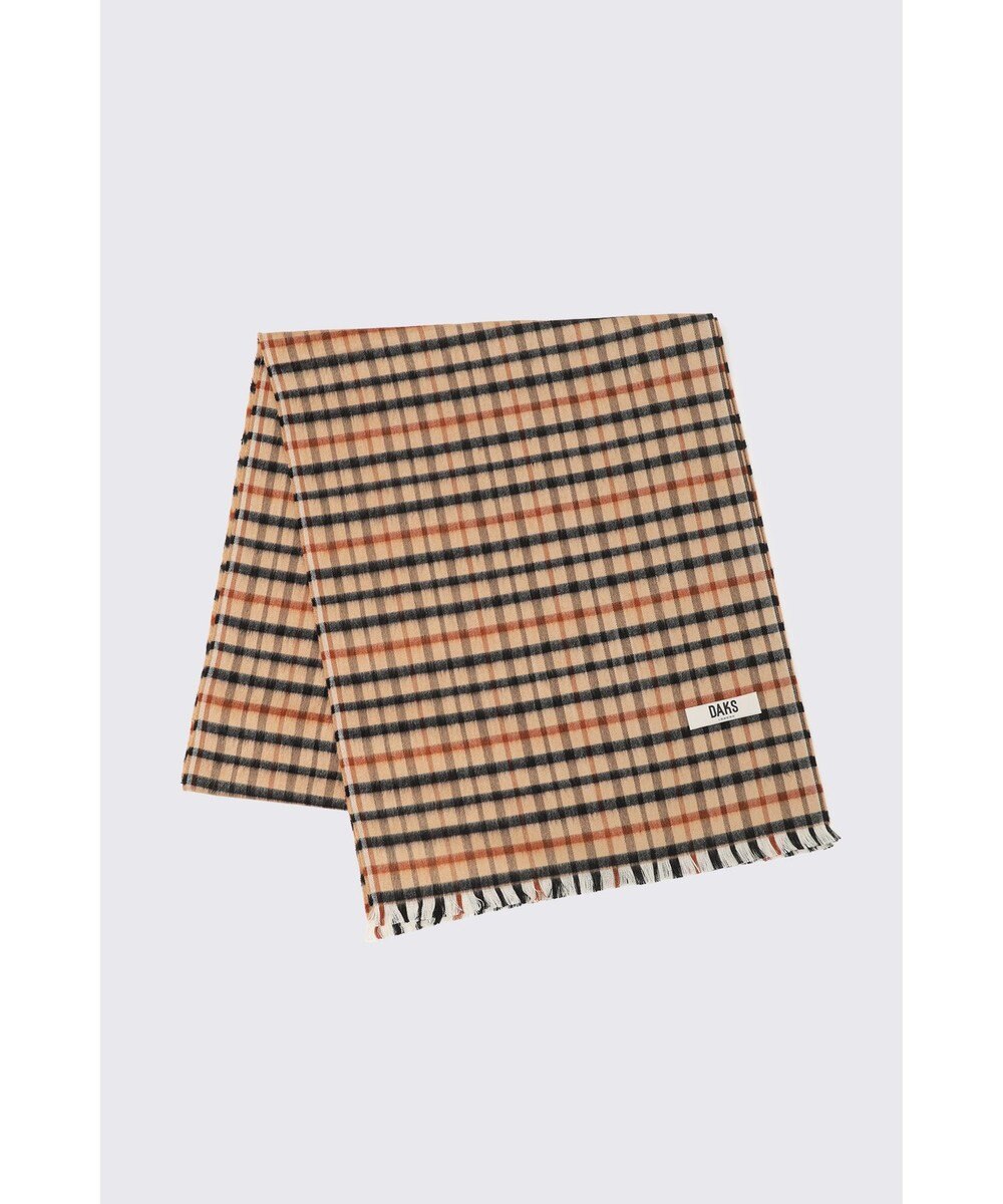 DAKS ハウスチェックシルクマフラー 
