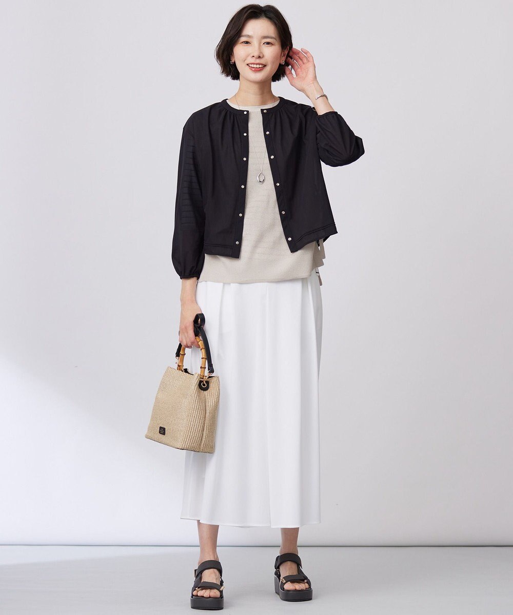 J.PRESS LADIES 【WEB限定カラーあり・洗える】トリコットジャージー フレアーパンツ 