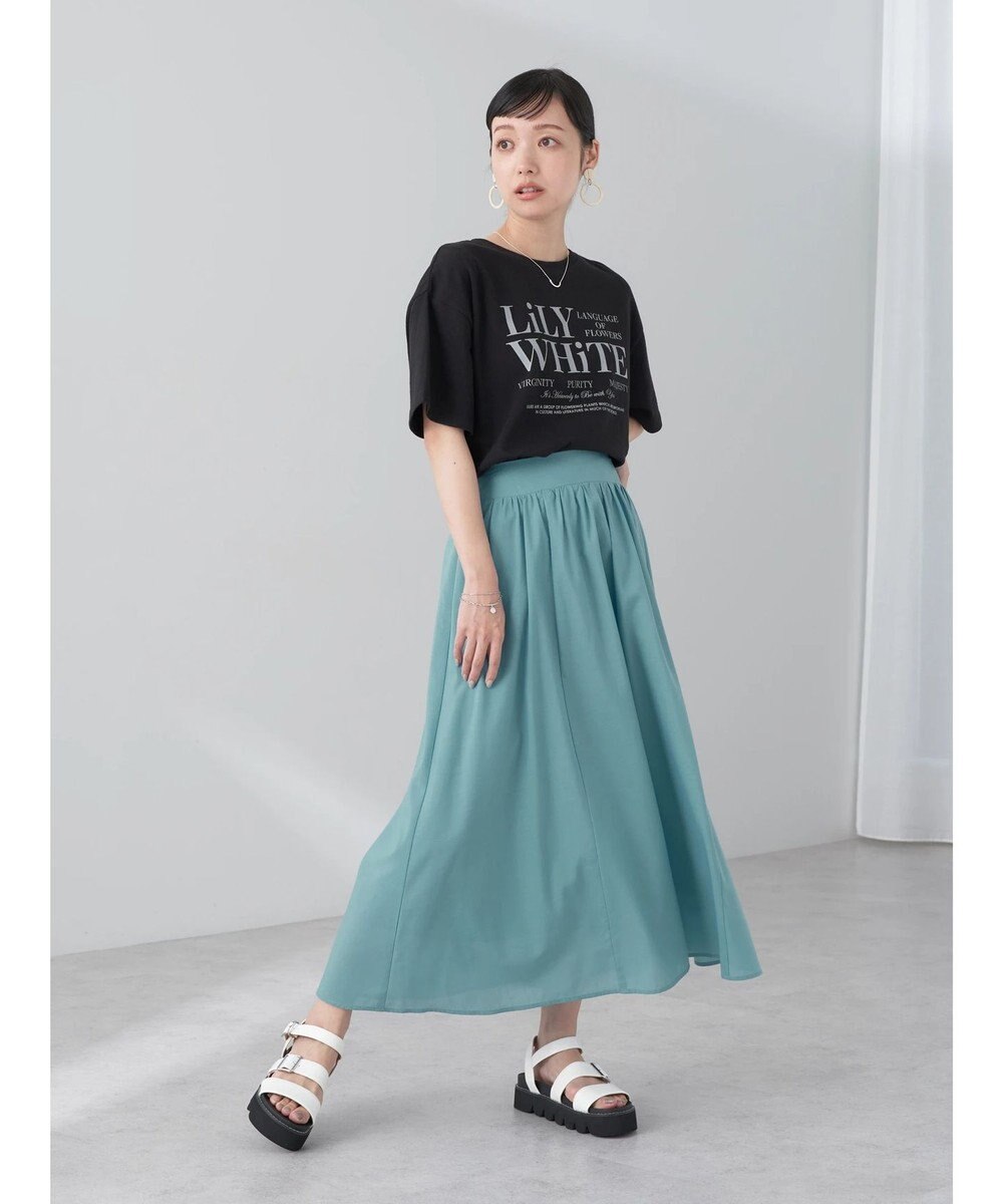 earth music&ecology ギャザーフレアスカート 