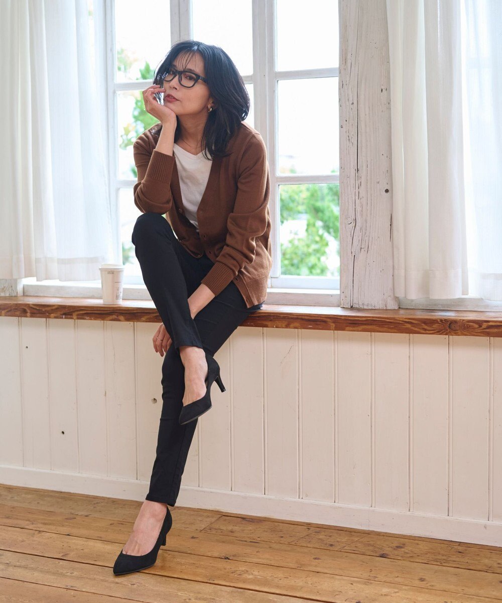 WEGO 【WEB限定/2025年秋冬新作//洗濯OK/毛玉レス/MLXLサイズ展開/オフィス/カジュアル】ベーシックニットカーディガン 