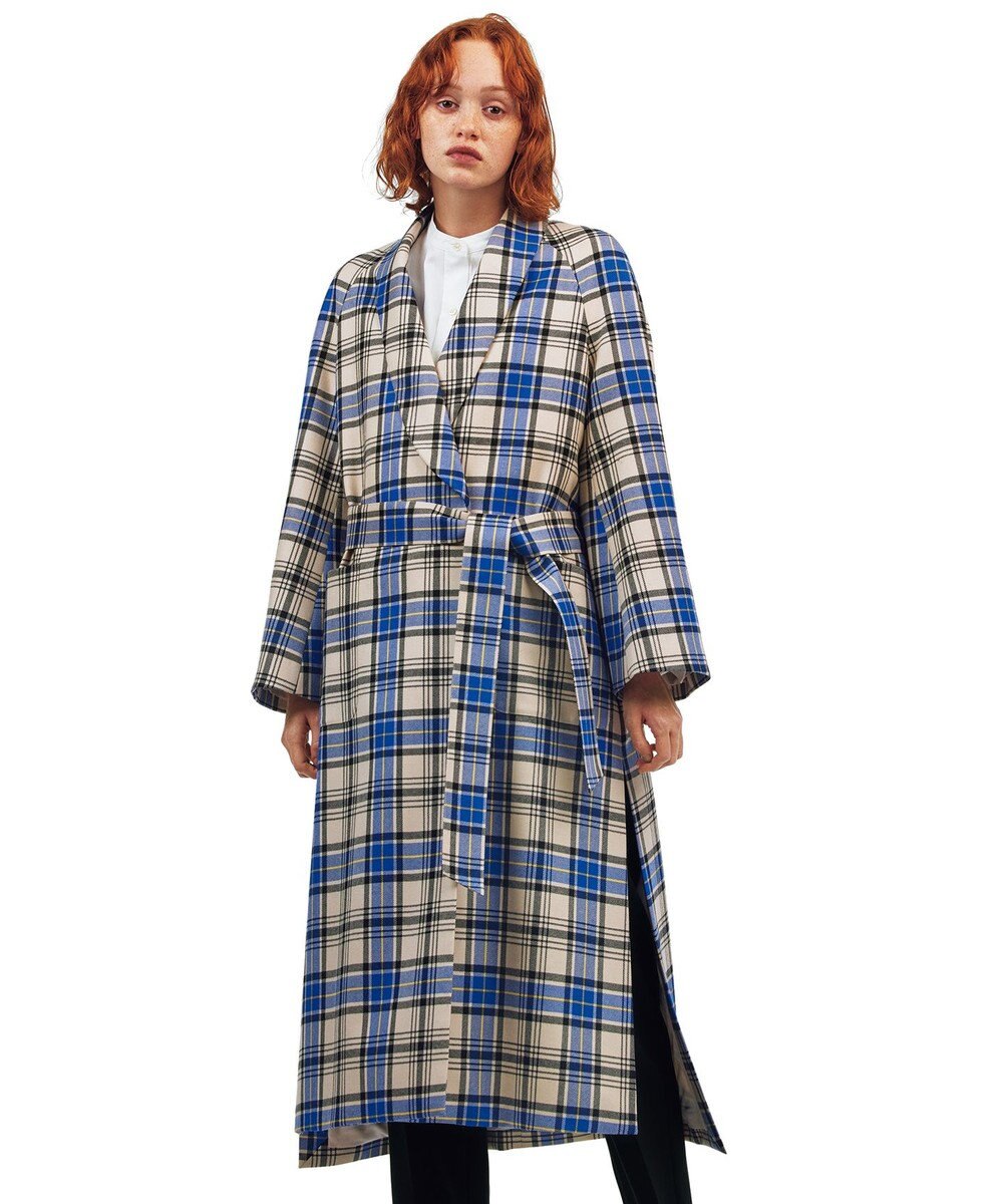 23区 Lab Lochcarron タータンチェック ロングガウンコート 番号s95 23区 ファッション通販 公式通販 オンワード クローゼット