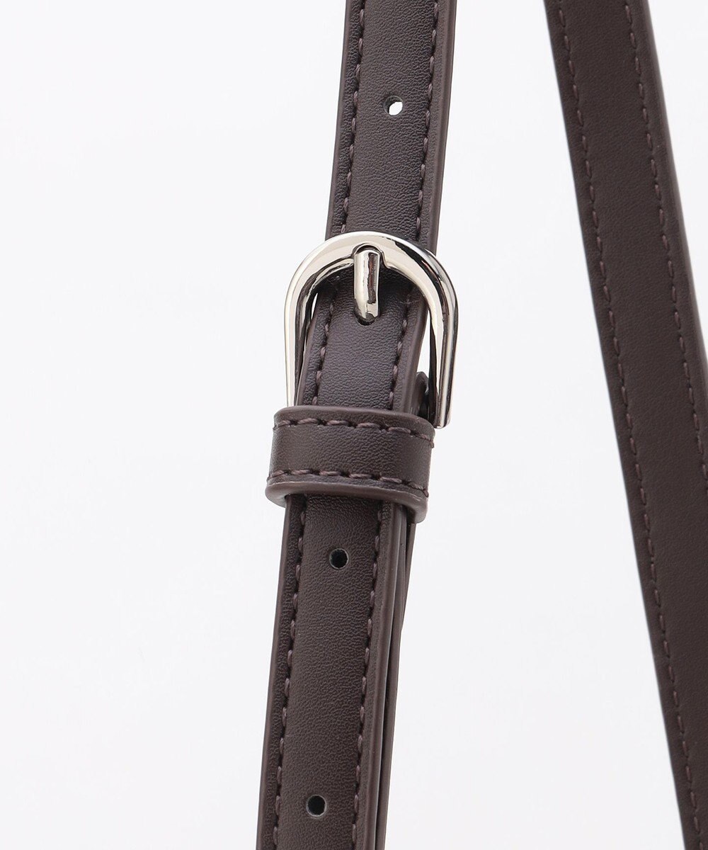 LA BAGAGERIE ソフトエナメル2WAYハンドバッグ Mサイズ 