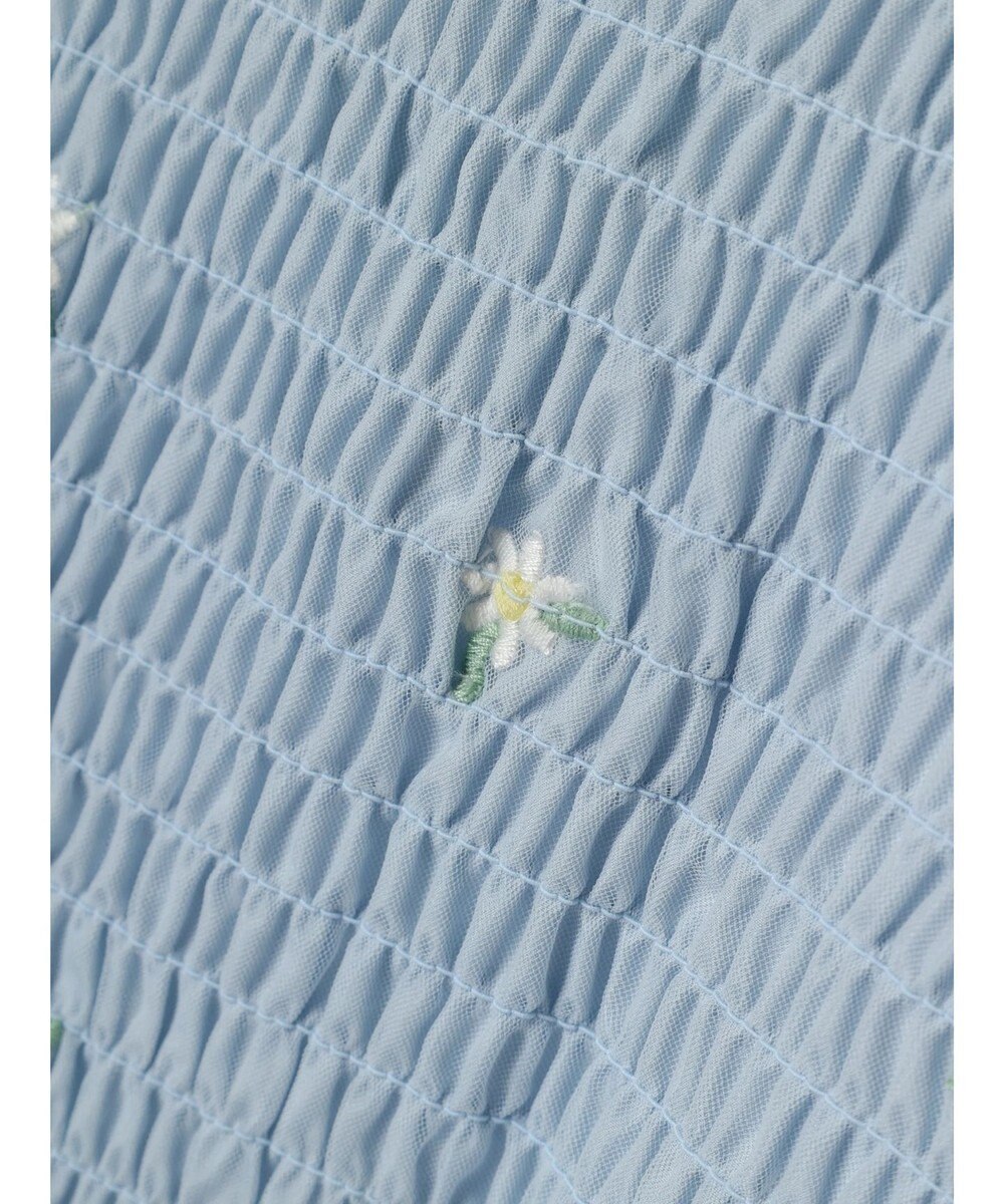 earth music&ecology フラワー刺繍ブラウス 