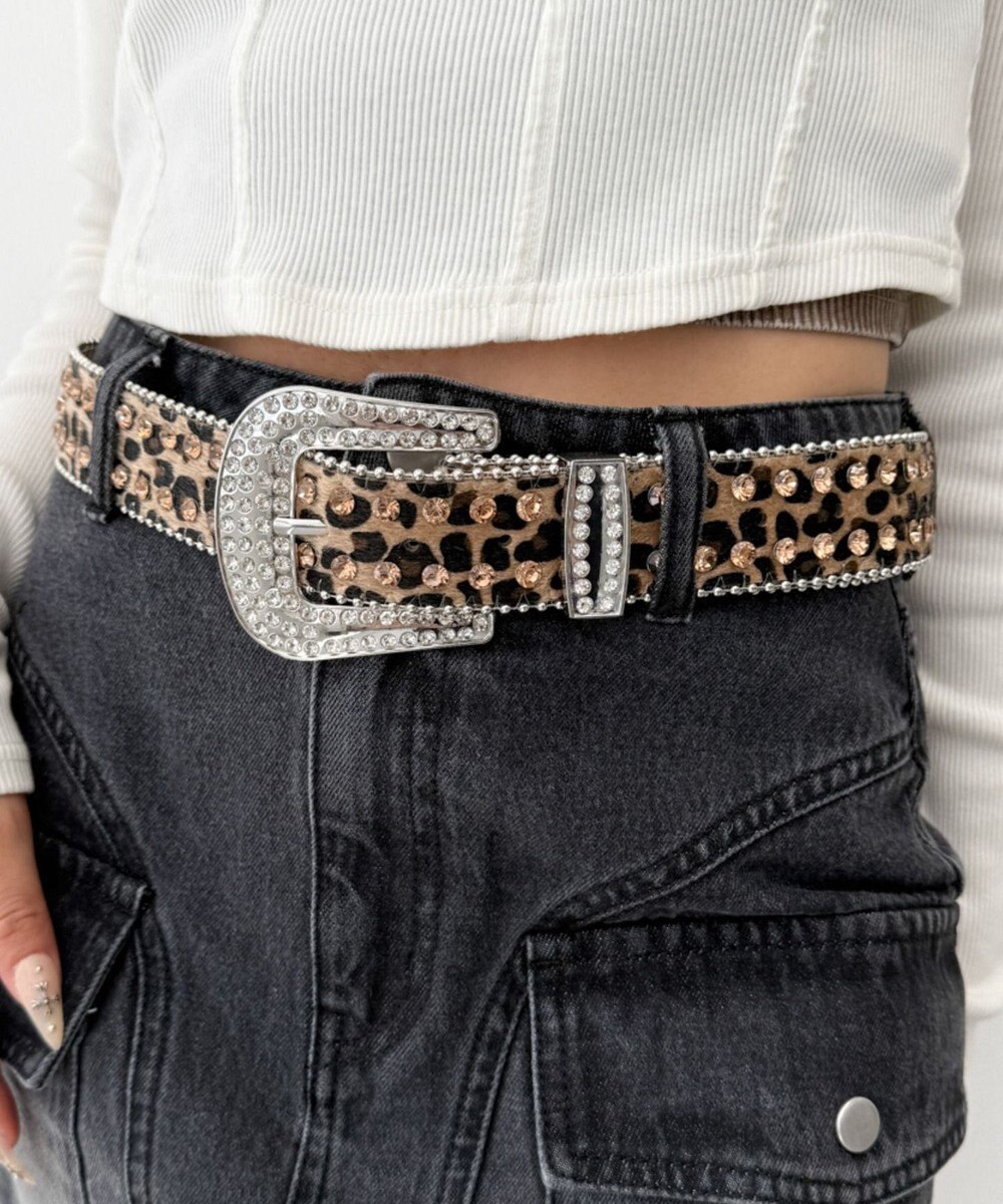 WEGO Lビジューラメシャギーベルト 