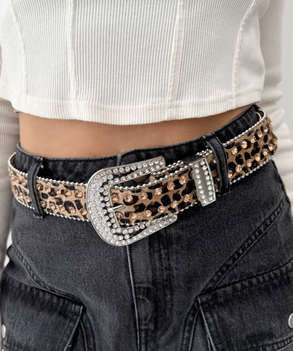 WEGO Lビジューラメシャギーベルト 