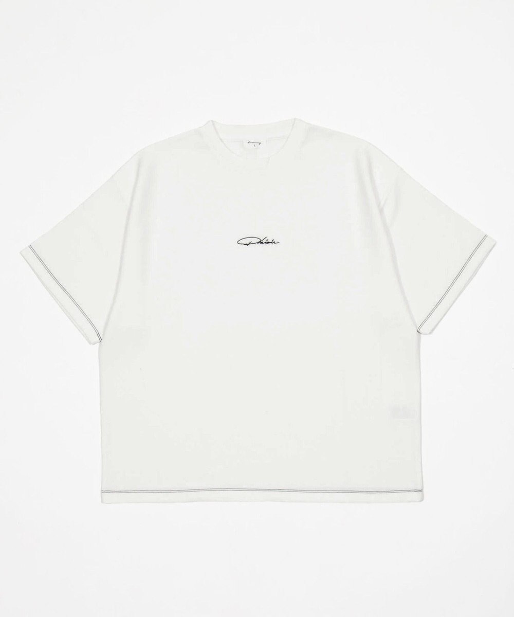 WEGO 【機能T/ユニセックス着用ITEM】カラーステッチワンポイントT（SS） 