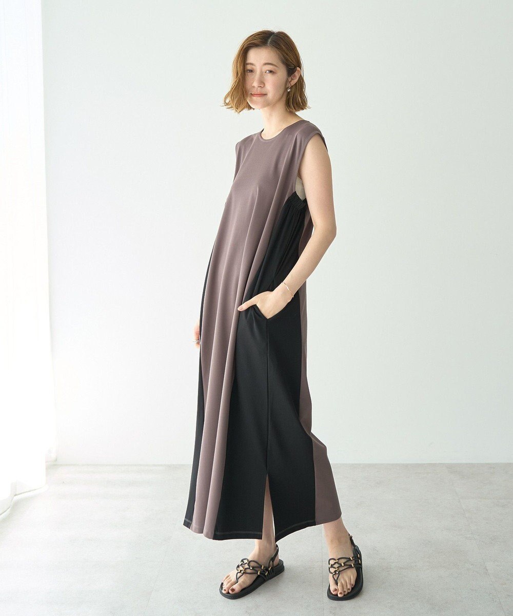 YECCA VECCA 2wayノースリーブカットワンピース 