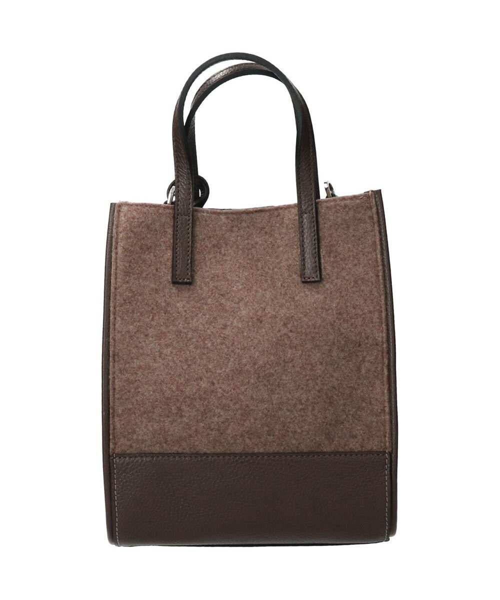 INTER-CHAUSSURES 【RIPANI】レザーハンドルフェルトバッグ 