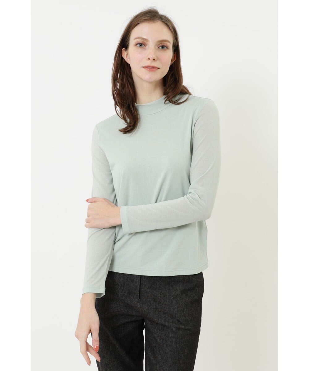 DAKS コットン天竺スタンドカラーカットソー 