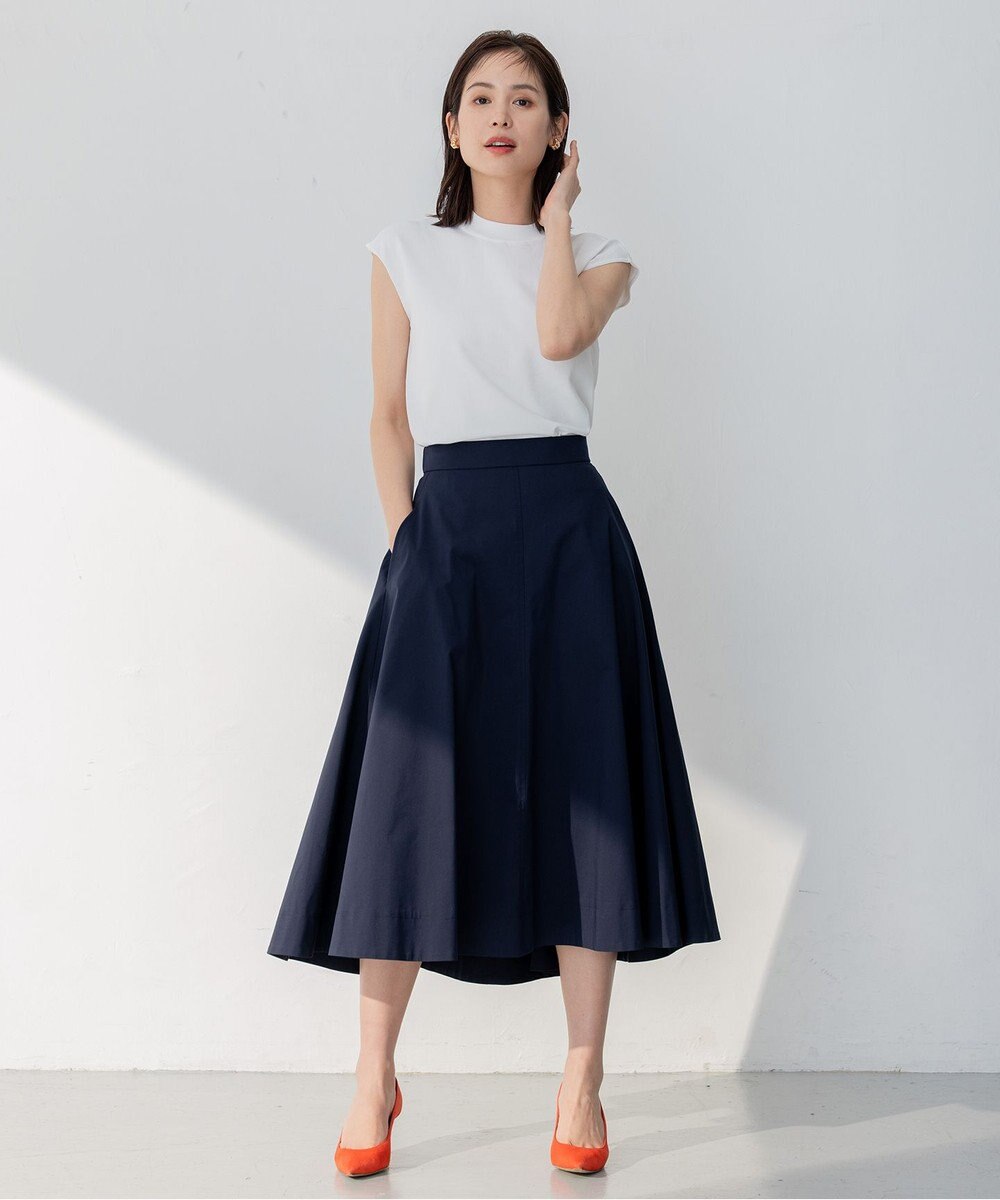 組曲 【洗える】C/Nyブロード スカート 
