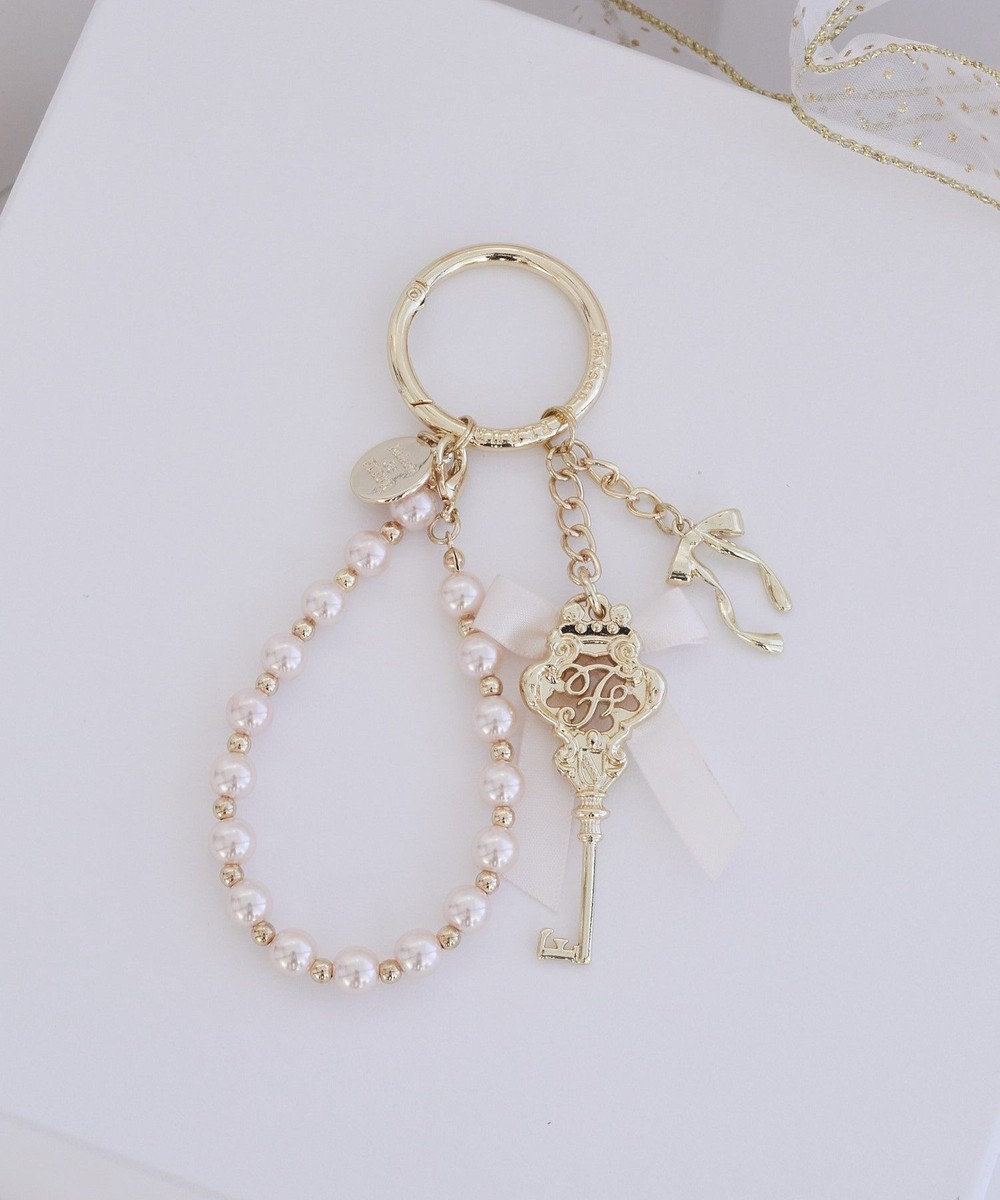 Maison de FLEUR キーリボンパール2Wayチャーム 