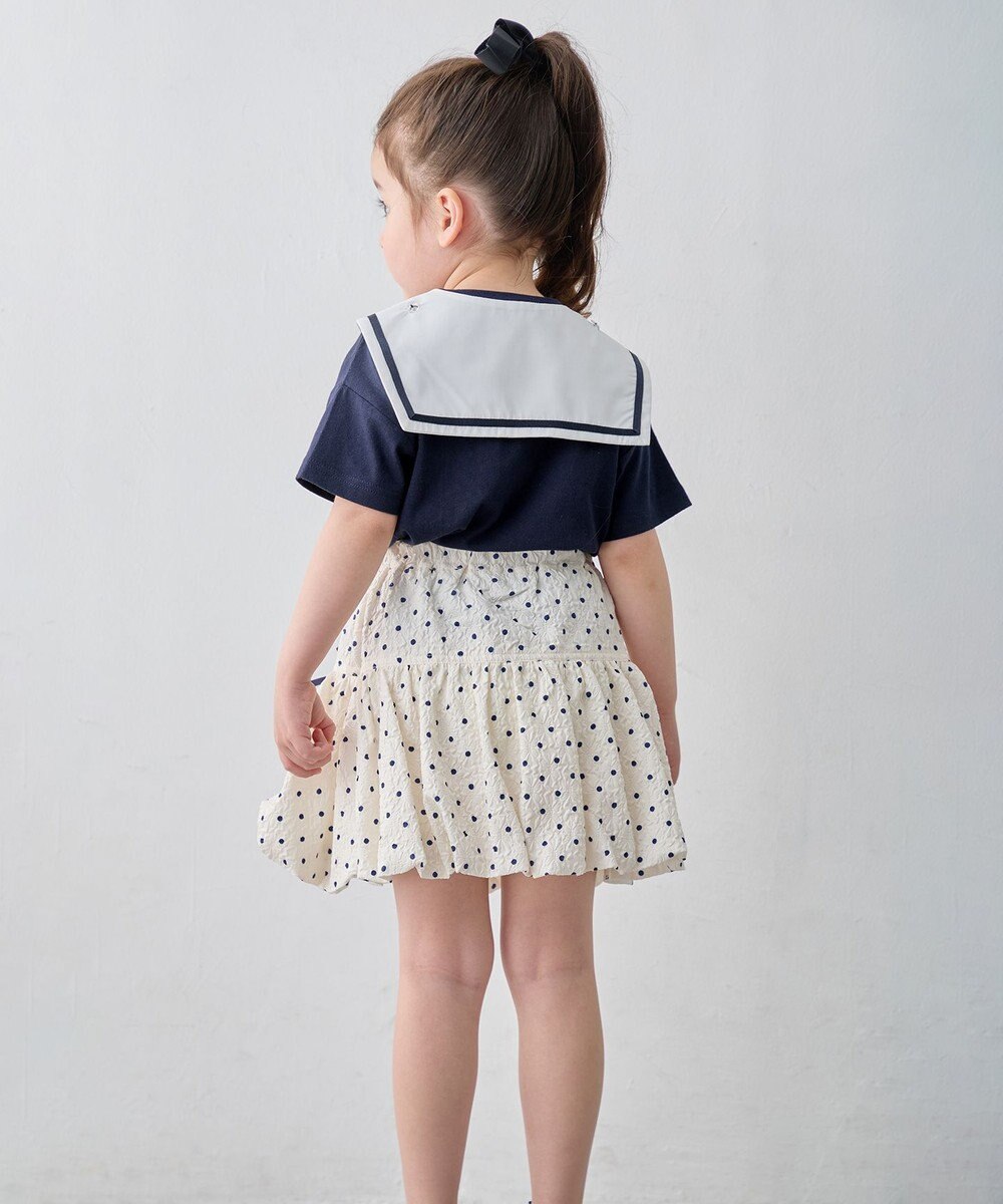 ANY KIDS 【洗濯機可能】バルーン ドットスカート 