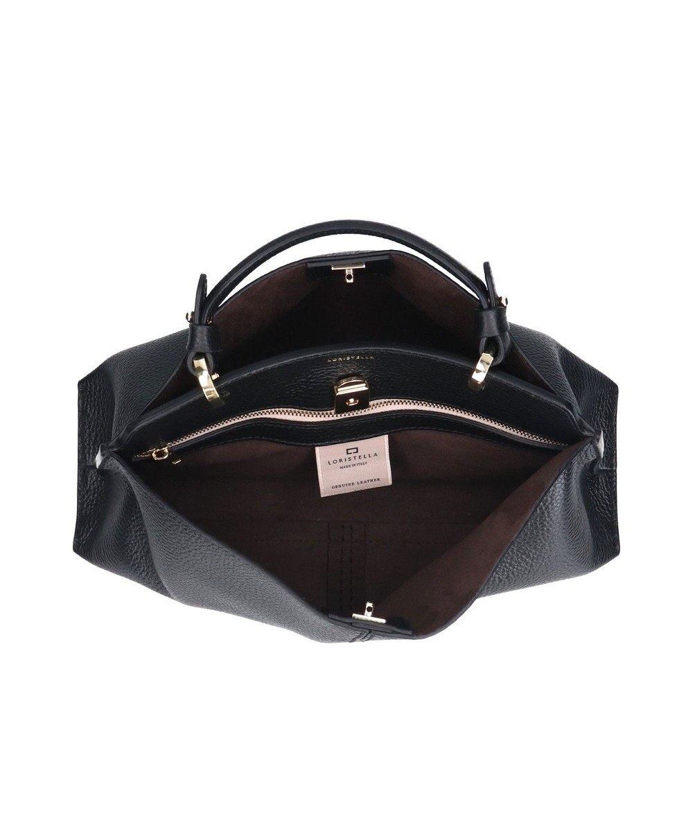 INTER-CHAUSSURES 【LORISTELLA】レザーハンドルセンターシームハンドバッグ 