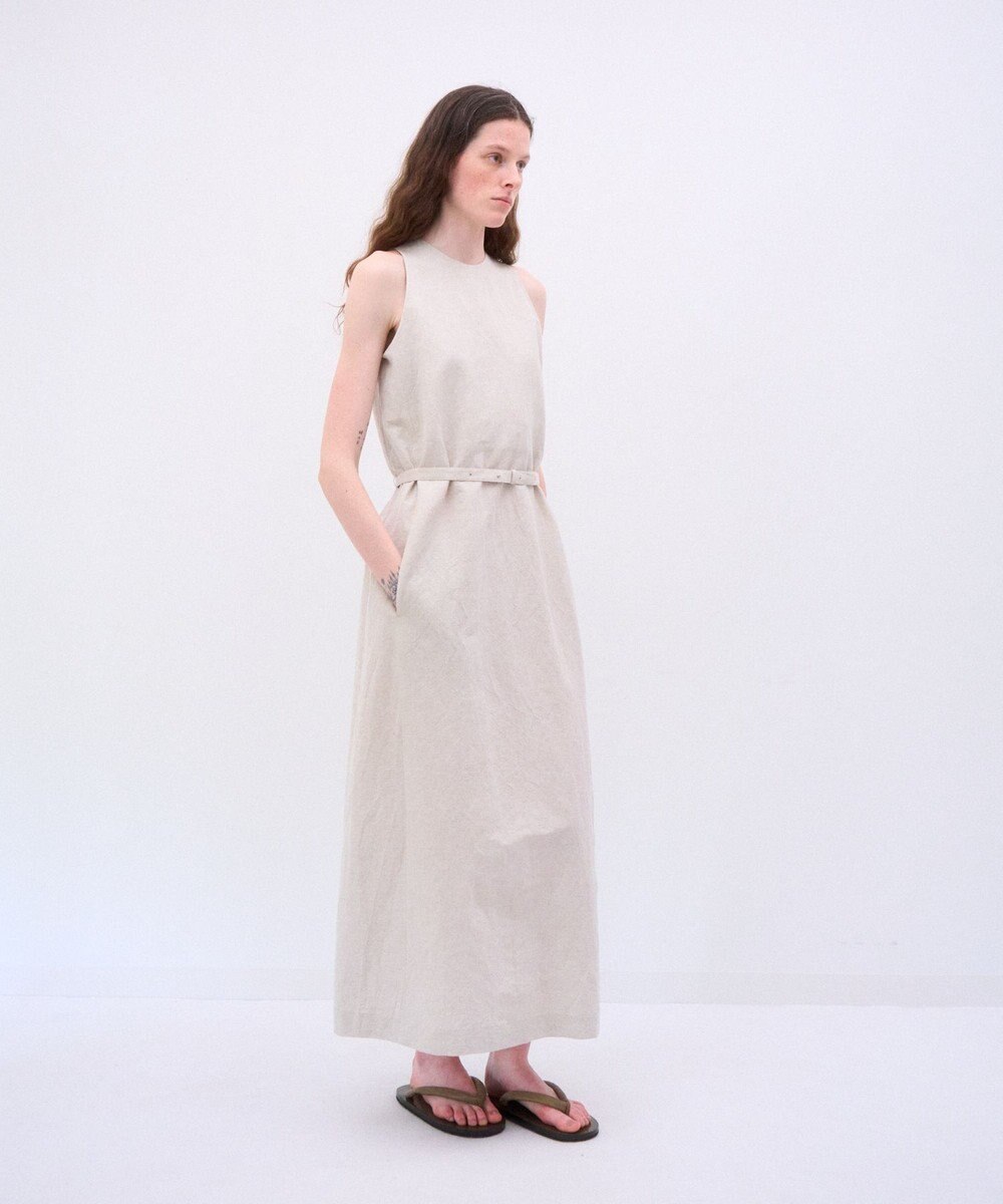 ATON CRISPY LINEN | タンクトップドレス 