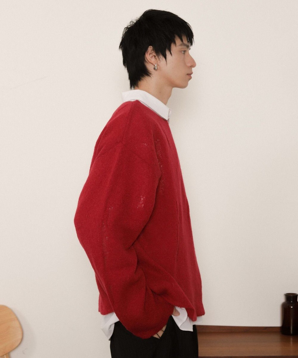 WEGO ダブルガーゼダメージプルオーバー 