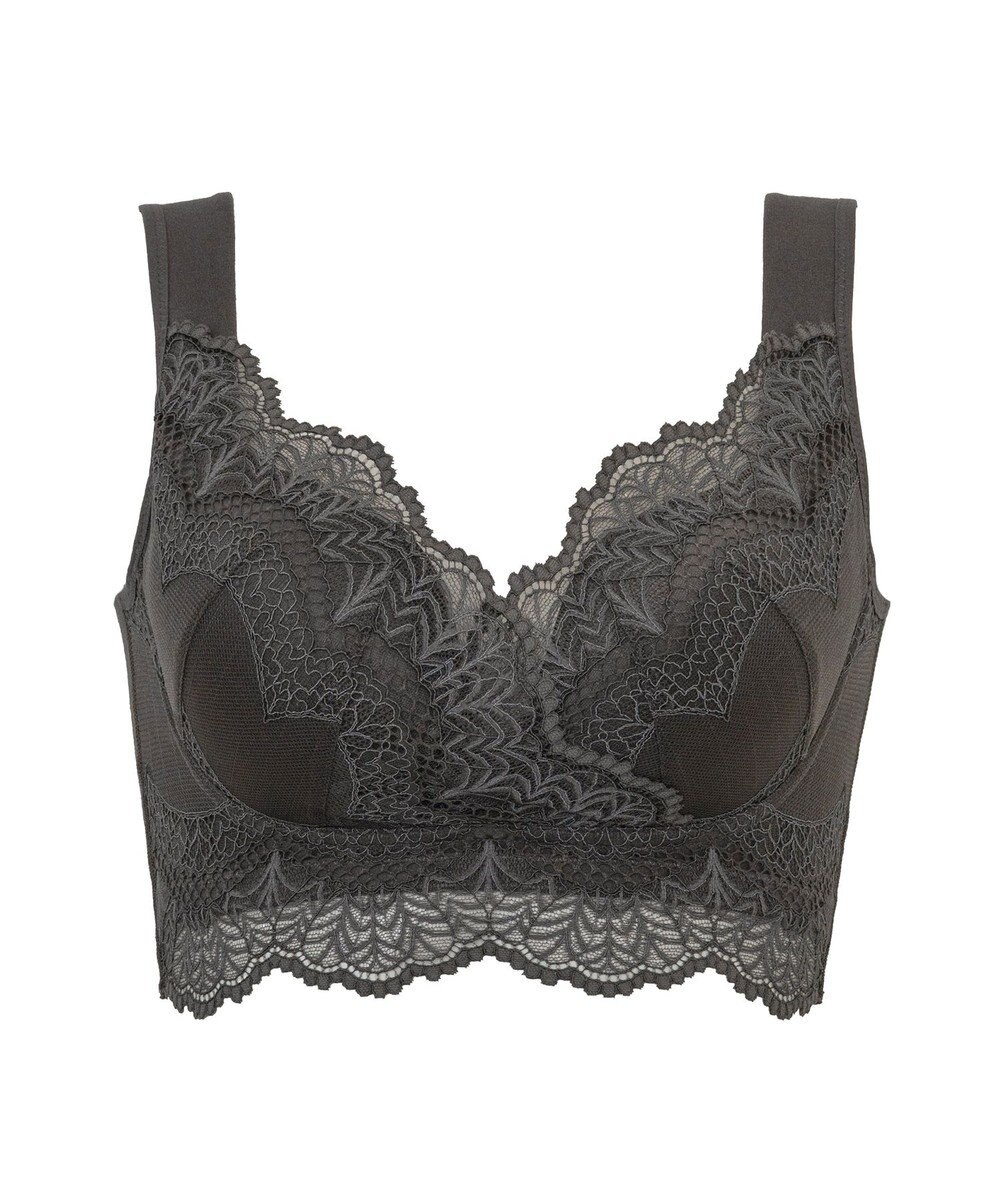 BRADELIS New York 【BRADELIS Me / ノンワイヤー・バストアップ】レーシィオールインワンブラ 日中も就寝時も快適に補正するブラ 