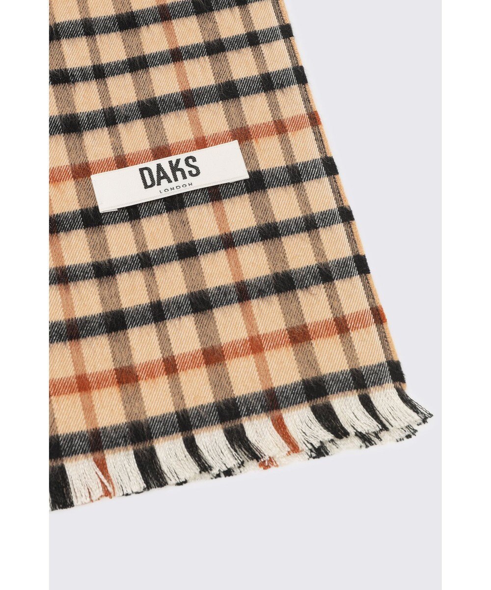 DAKS ハウスチェックシルクマフラー 