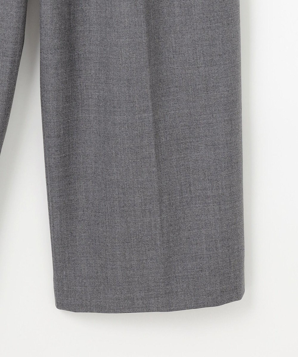 J.PRESS LADIES 【洗える】ANASTASIA milled ツータック ワイド パンツ 