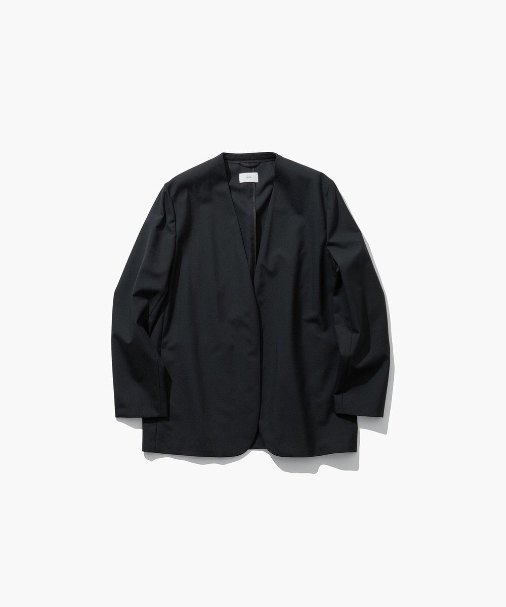 ATON 【26FW】WOOL TROPICAL | ノーカラージャケット 