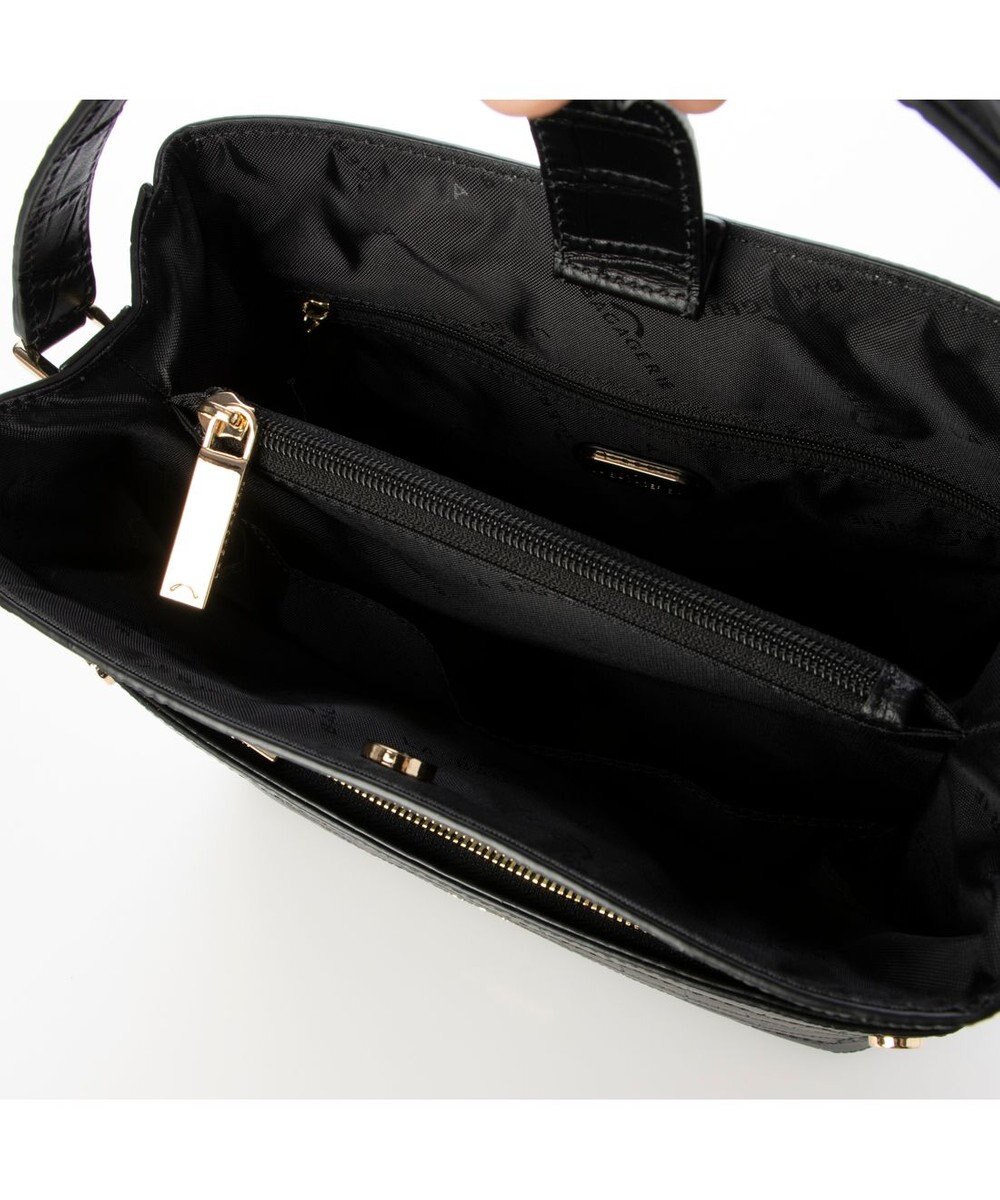 LA BAGAGERIE クロコエンボス2WAYバッグ 