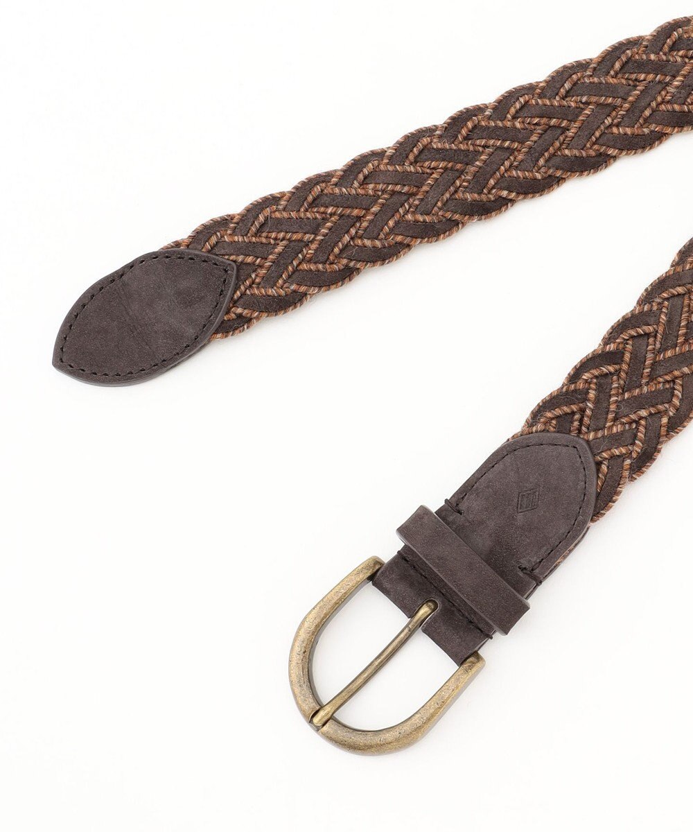 JOSEPH ABBOUD スウェードコンビメッシュ ベルト 