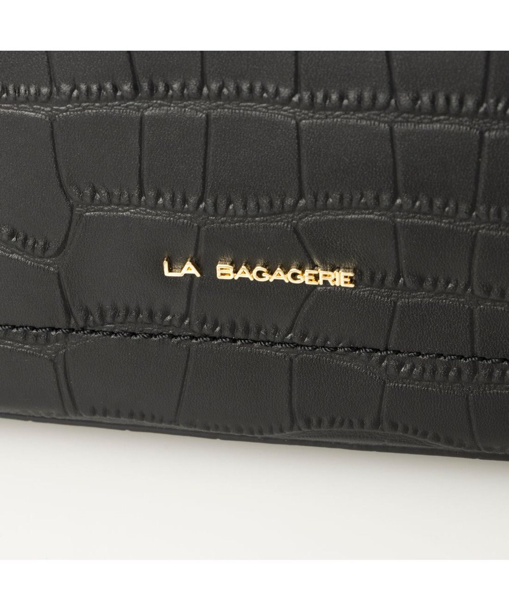 LA BAGAGERIE クロコエンボス2WAYバッグ 