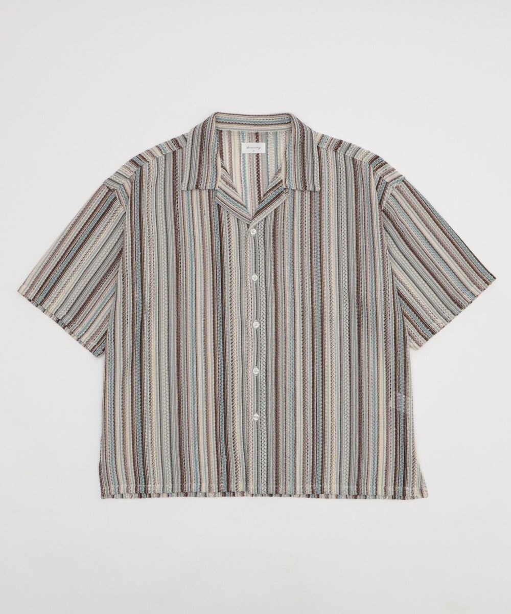 WEGO ストライプメッシュBIGシャツ（SS） 