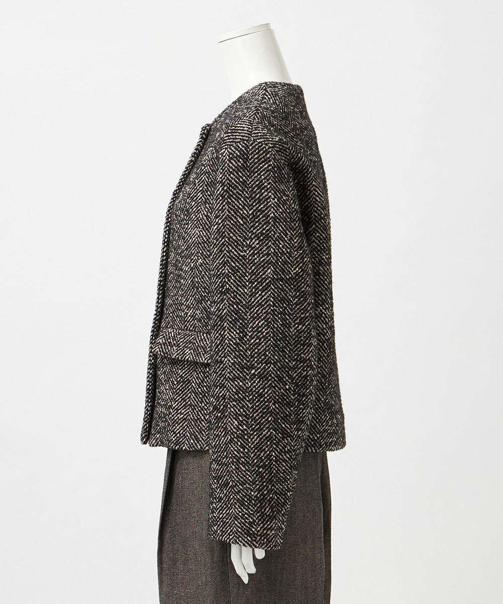 23区 L 【GOLD LABEL】MASTERLOOMヘリンボーンツイード ジャケット 