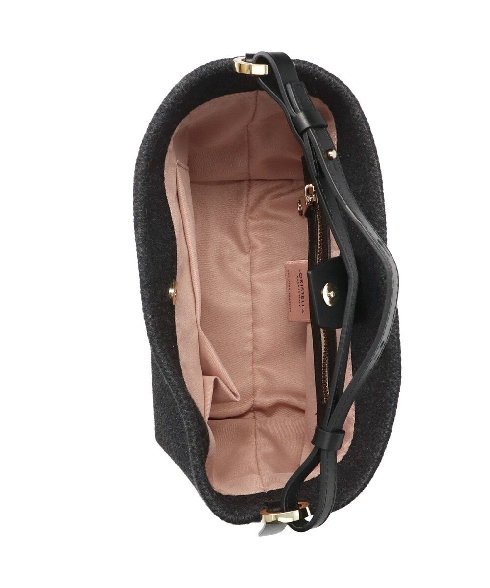 INTER-CHAUSSURES 【LORISTELLA】レザーハンドルキャンバスバッグ 