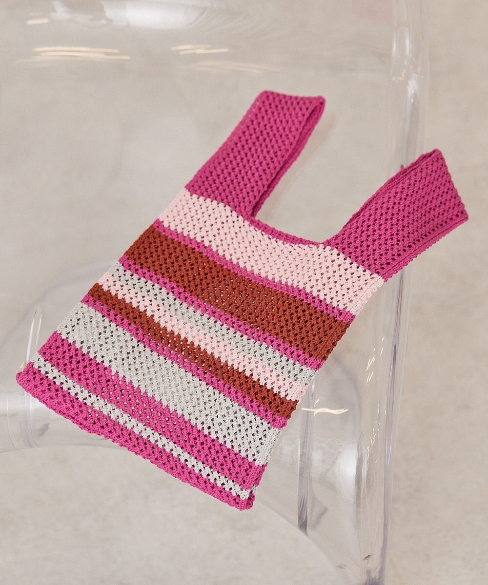 AMERICAN HOLIC マルチボーダーニットバッグ 