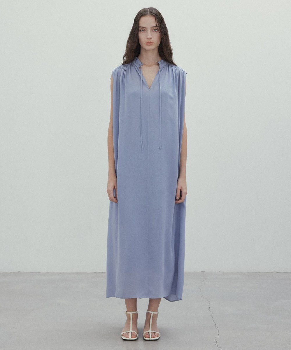 BEIGE， 【洗える】MUSCARI / ソフトシルクスキッパードレス 