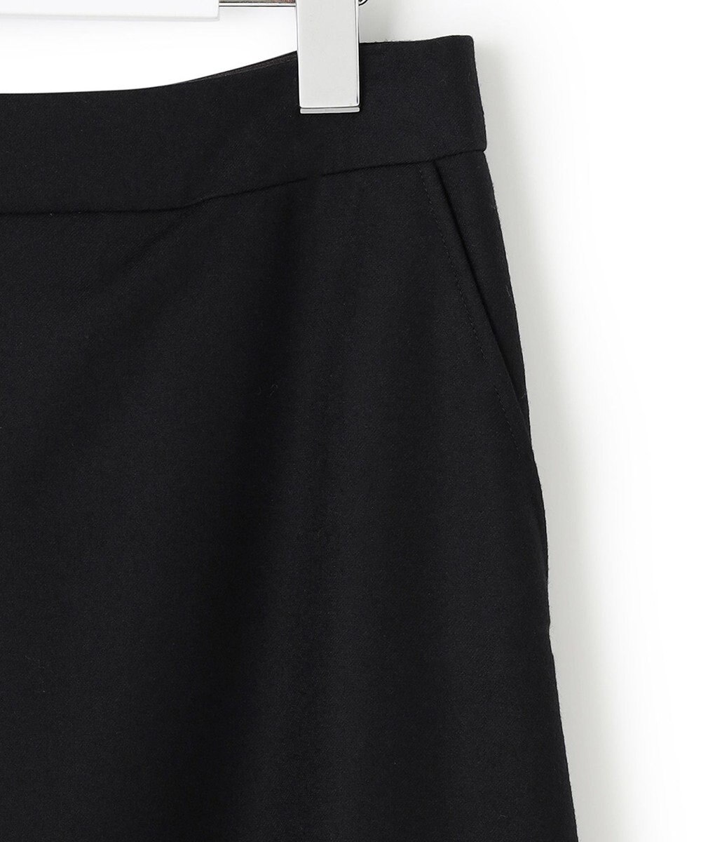 23区 ウールミルドストレッチフロントタック Aラインスカート 