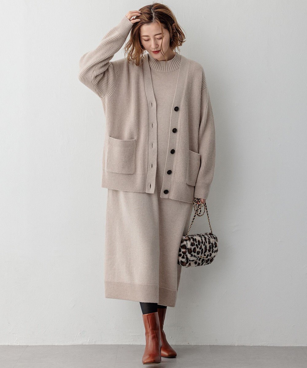 23区 【洗える】カシミヤブレンド ニット カーディガン 